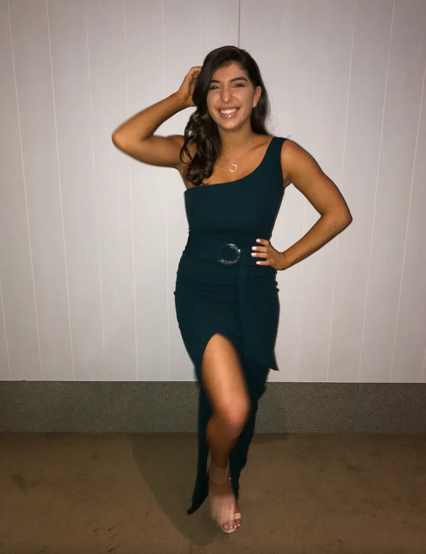 Love Nookie One Shoulder Gown in Teal Size 10 - Image 2
