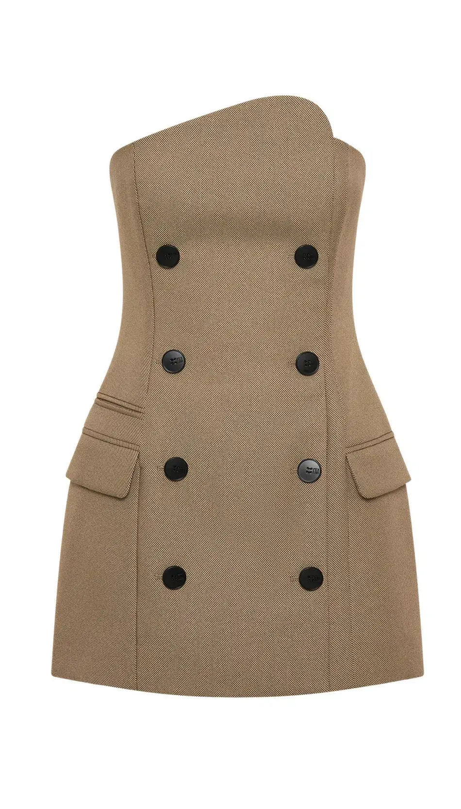 Camilla and Marc Asteria Mini Dress Tan Brown Size 8 - Image 4