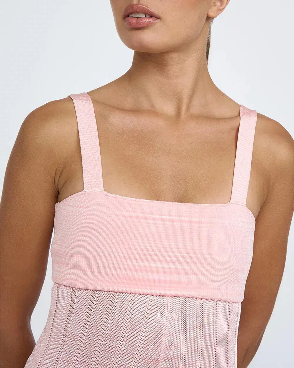 By Johnny Adelita Knit Midi Dress in Marle Pink Size M / AU 10 - Image 2