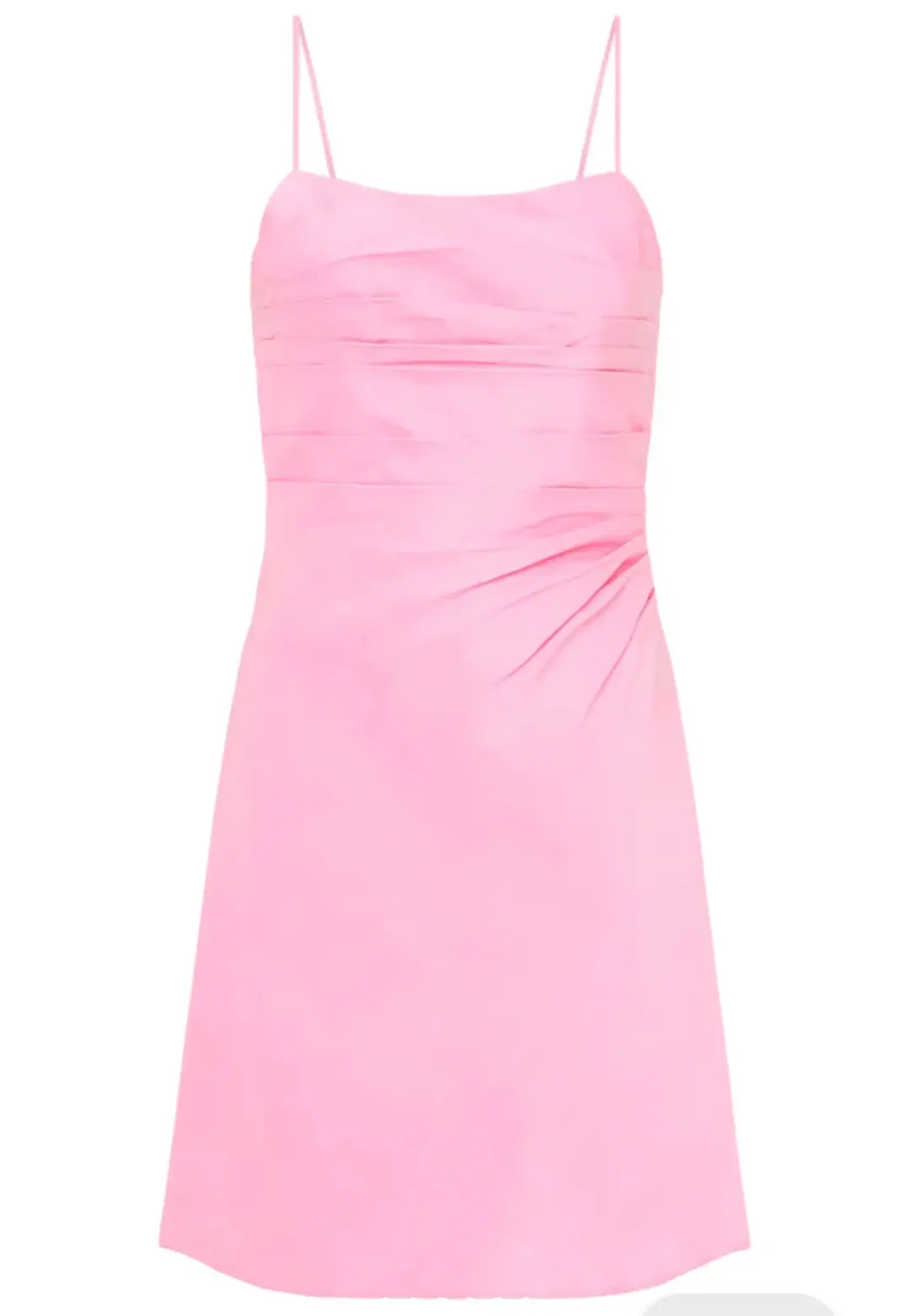 Aje Clarice Draped Mini Slip Dress in Bon Bon Pink Size 14 for rent on The Volte - main image