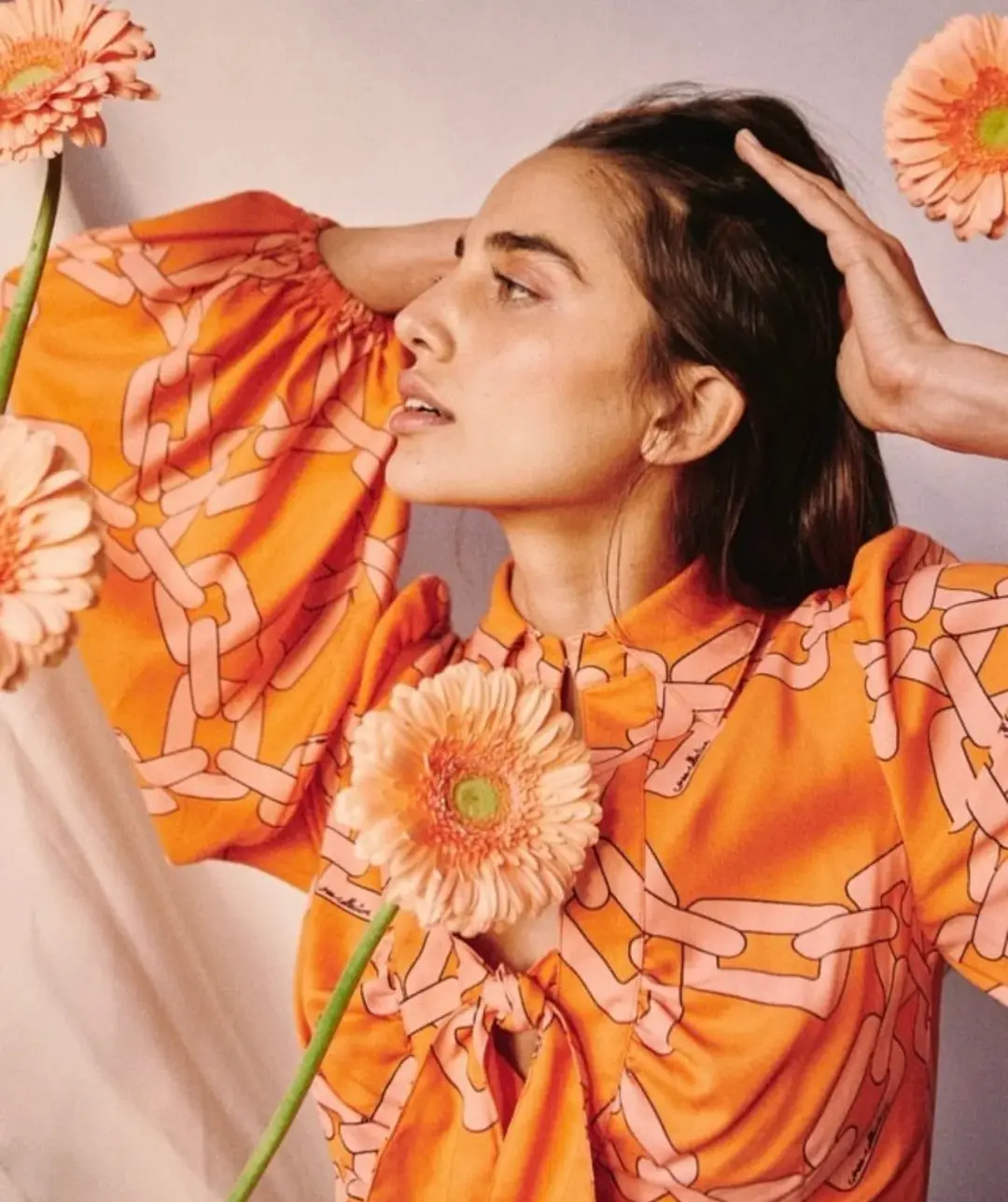 C/MEO Collective Mornings Mini Dress Tangerine Chain Size S / AU 8 for rent on The Volte - main image