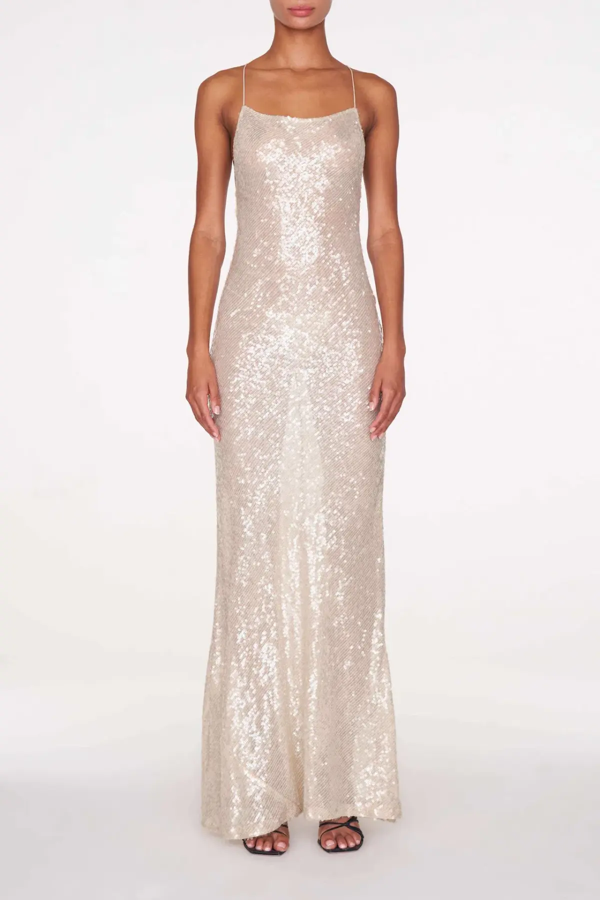 Rat & Boa Olympia Sequin Dress Ivory Size S / AU 8 - Image 1