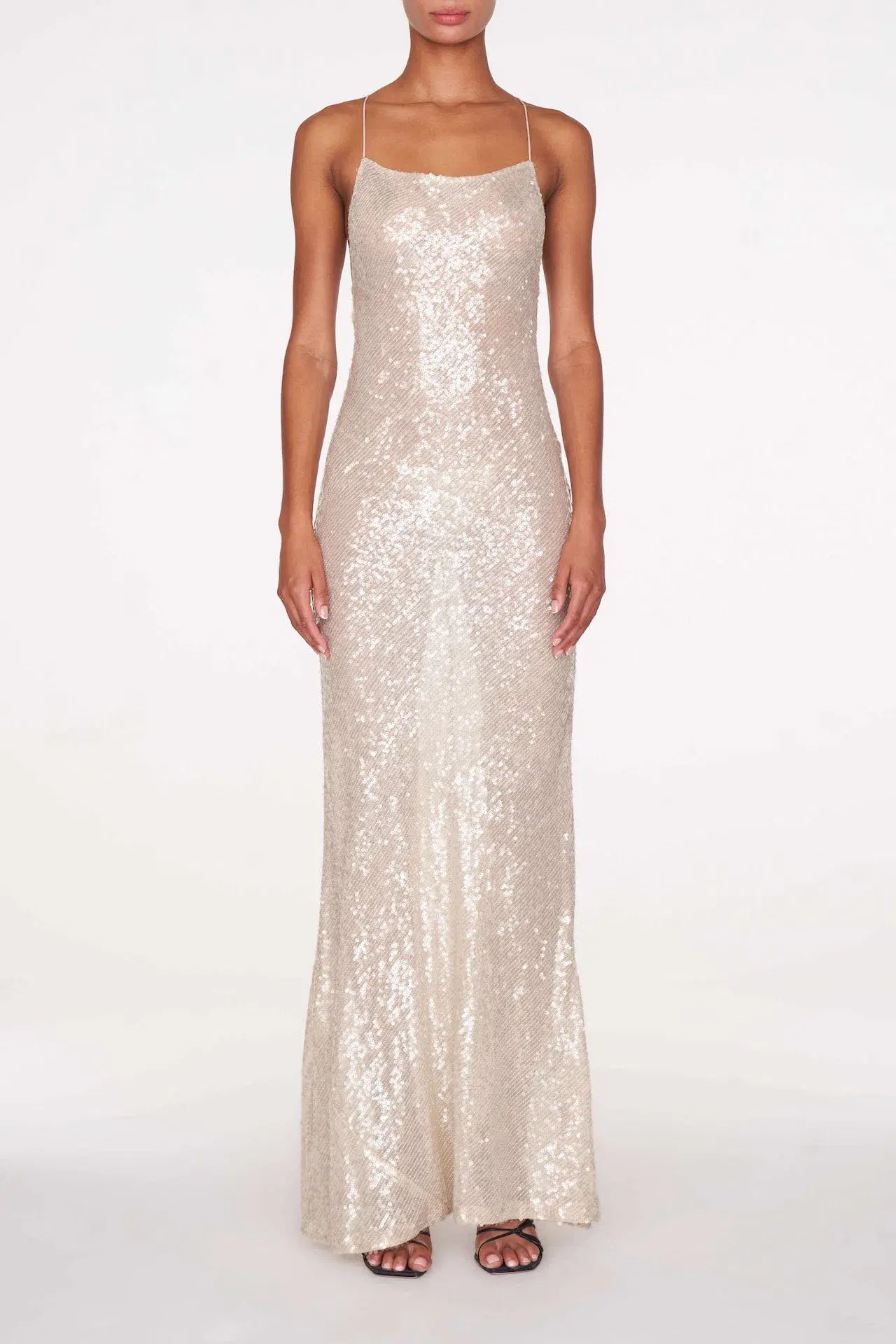 Rat & Boa Olympia Sequin Dress Ivory Size S / AU 8 - Image 1