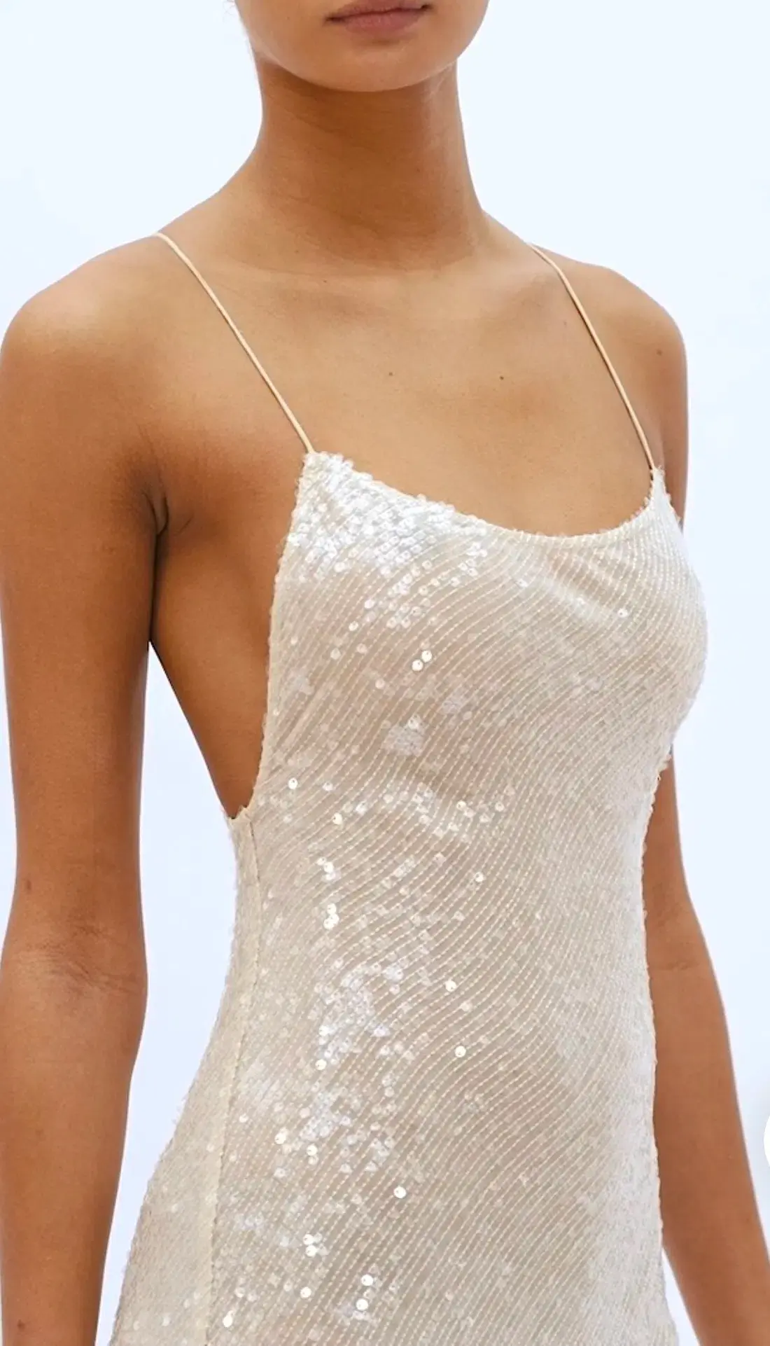 Rat & Boa Olympia Sequin Dress Ivory Size S / AU 8 - Image 4