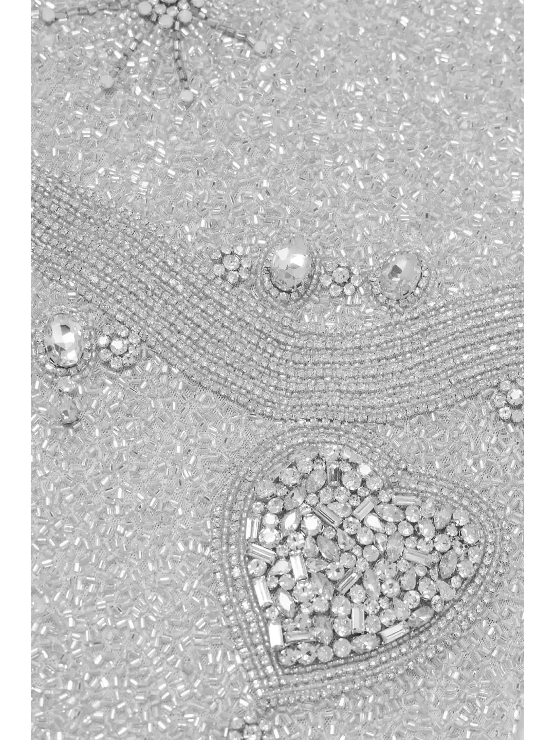 Clio Peppiatt Charm Fringe Mini Dress Silver Size XS / AU 6 for rent on The Volte - main image