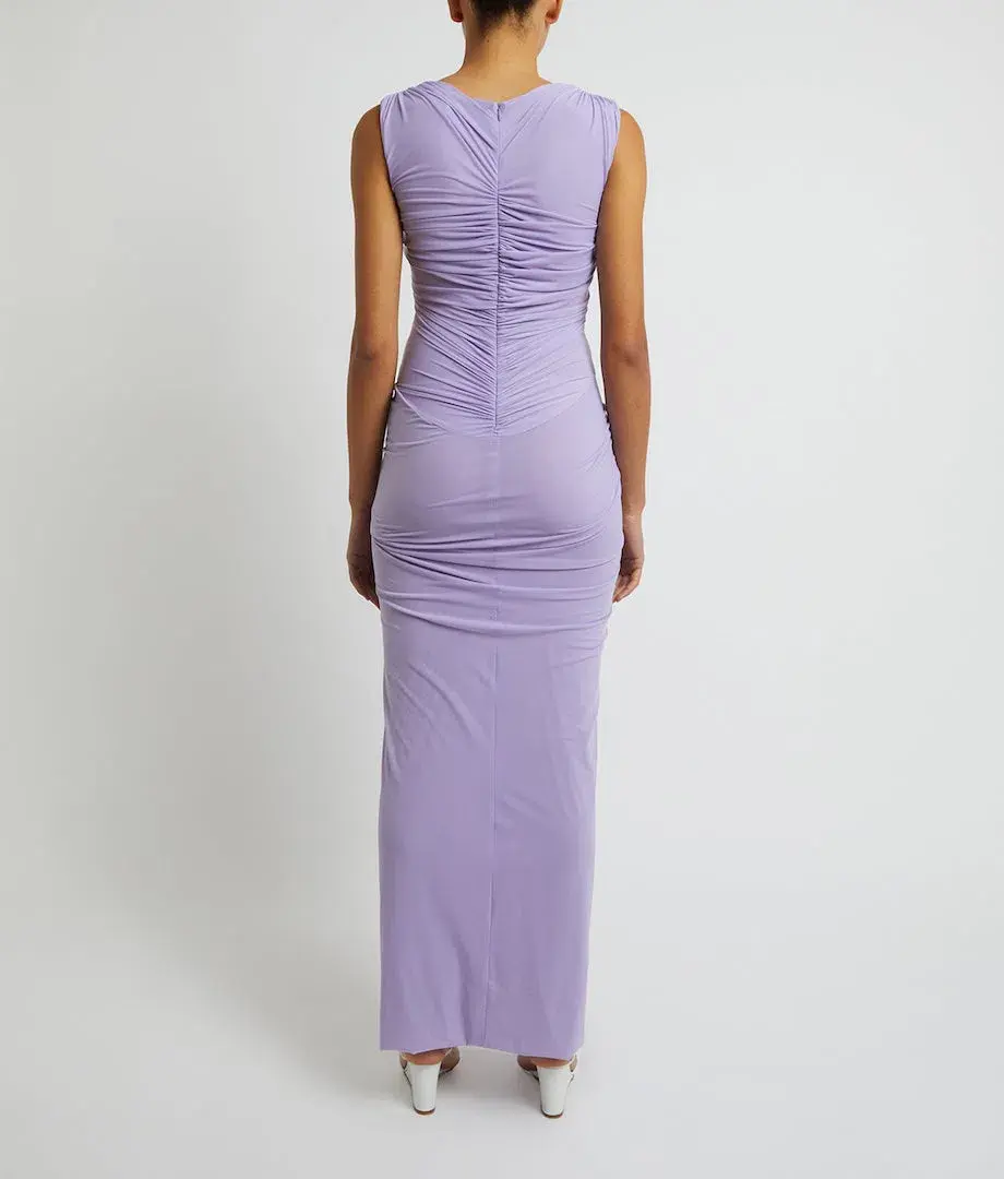 Christopher Esber Venus Tank Midi Dress Lilac Size 8 - Image 3