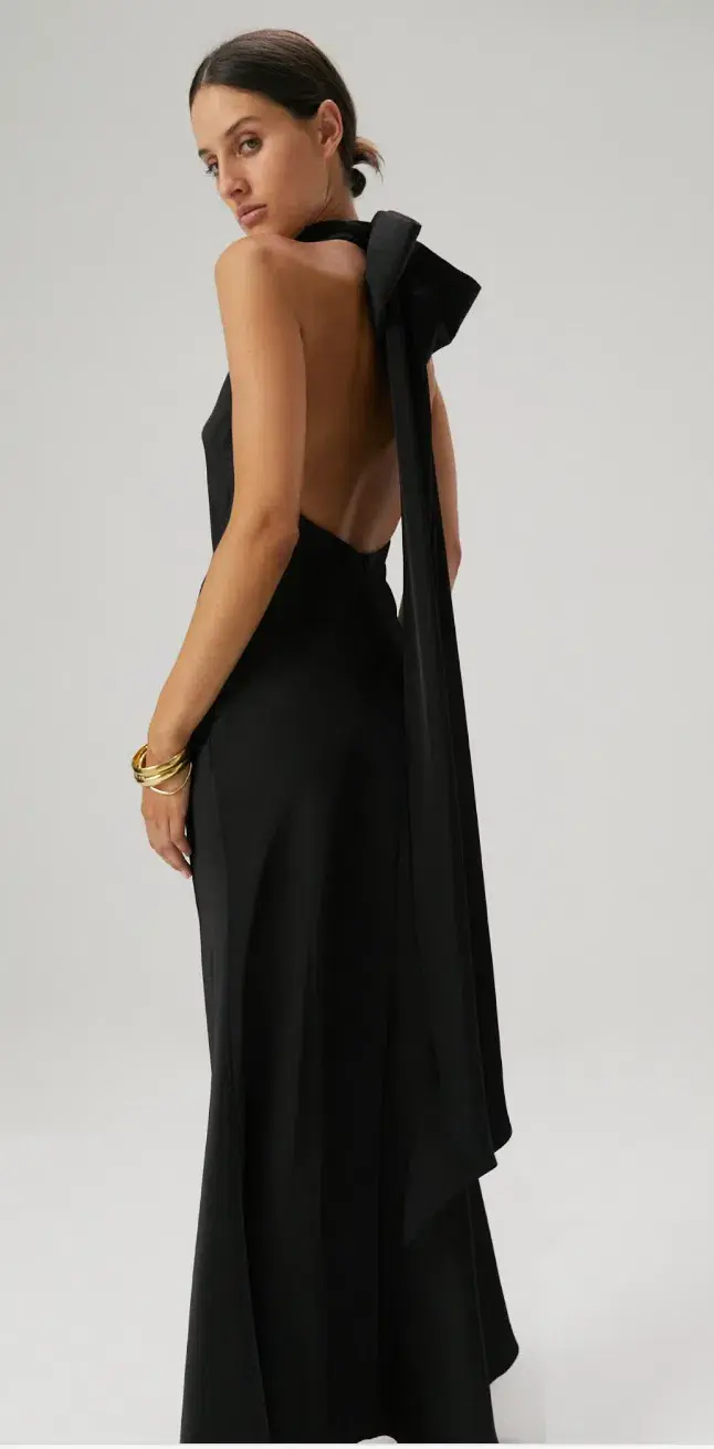 Misha Evianna Gown Black Size 6 - Image 4