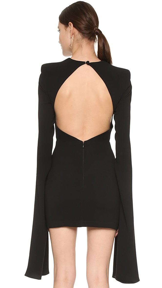 Alex Perry Jade Dress Black Size 8 for rent on The Volte - main image