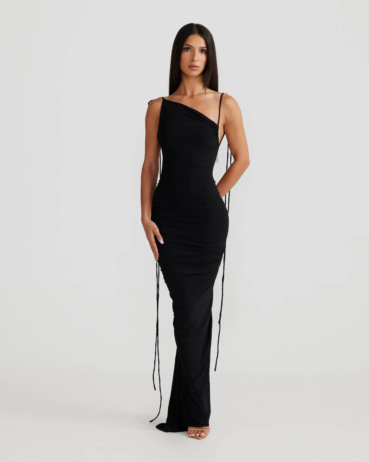 Melani The Label Gia Gown Black Size 6 - Image 1