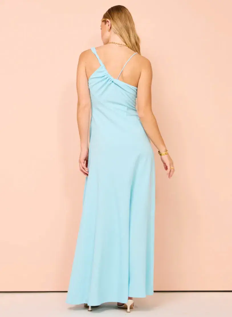 One Fell Swoop Fraya Maxi Dress in Dove Blue Size 10 for rent on The Volte - main image