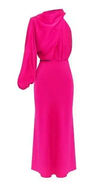 Sheike Olivia Maxi Dress Fuchsia Size 10 - Image 3