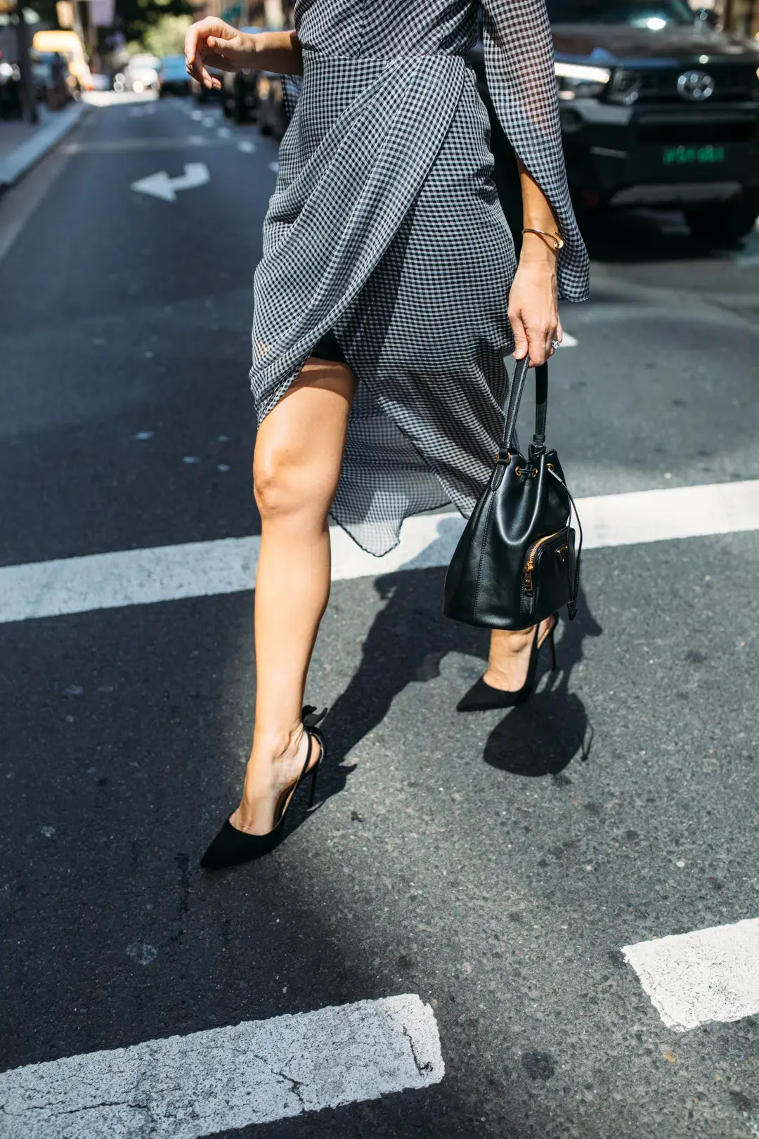 Camilla and Marc Miri Dress Black/White Check Size 6 - Image 4
