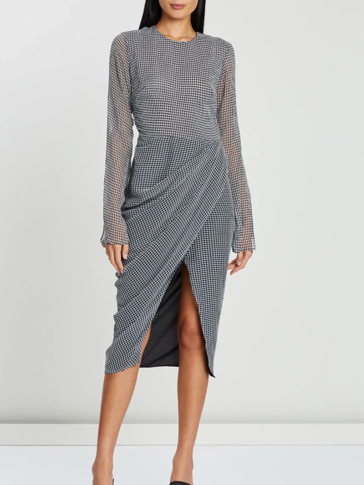 Camilla and Marc Miri Dress Black/White Check Size 6 - Image 1