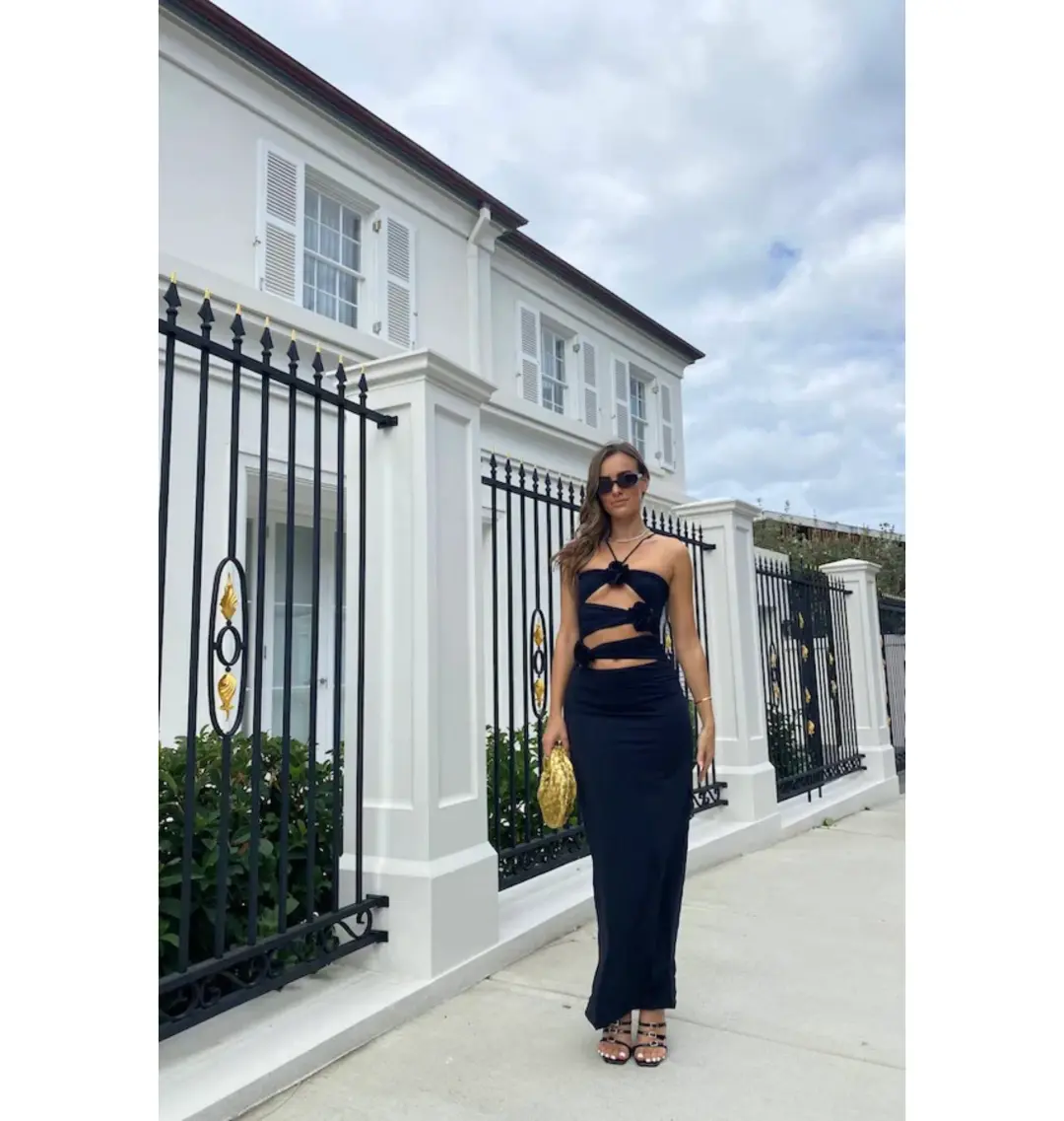 Maygel Coronel Veranera Dress Black Size AU 10 for rent on The Volte - main image