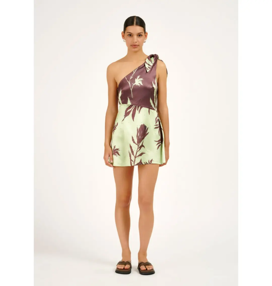 Roame The Riviera Mini Dress in Flora Size AU 8 for rent on The Volte - main image
