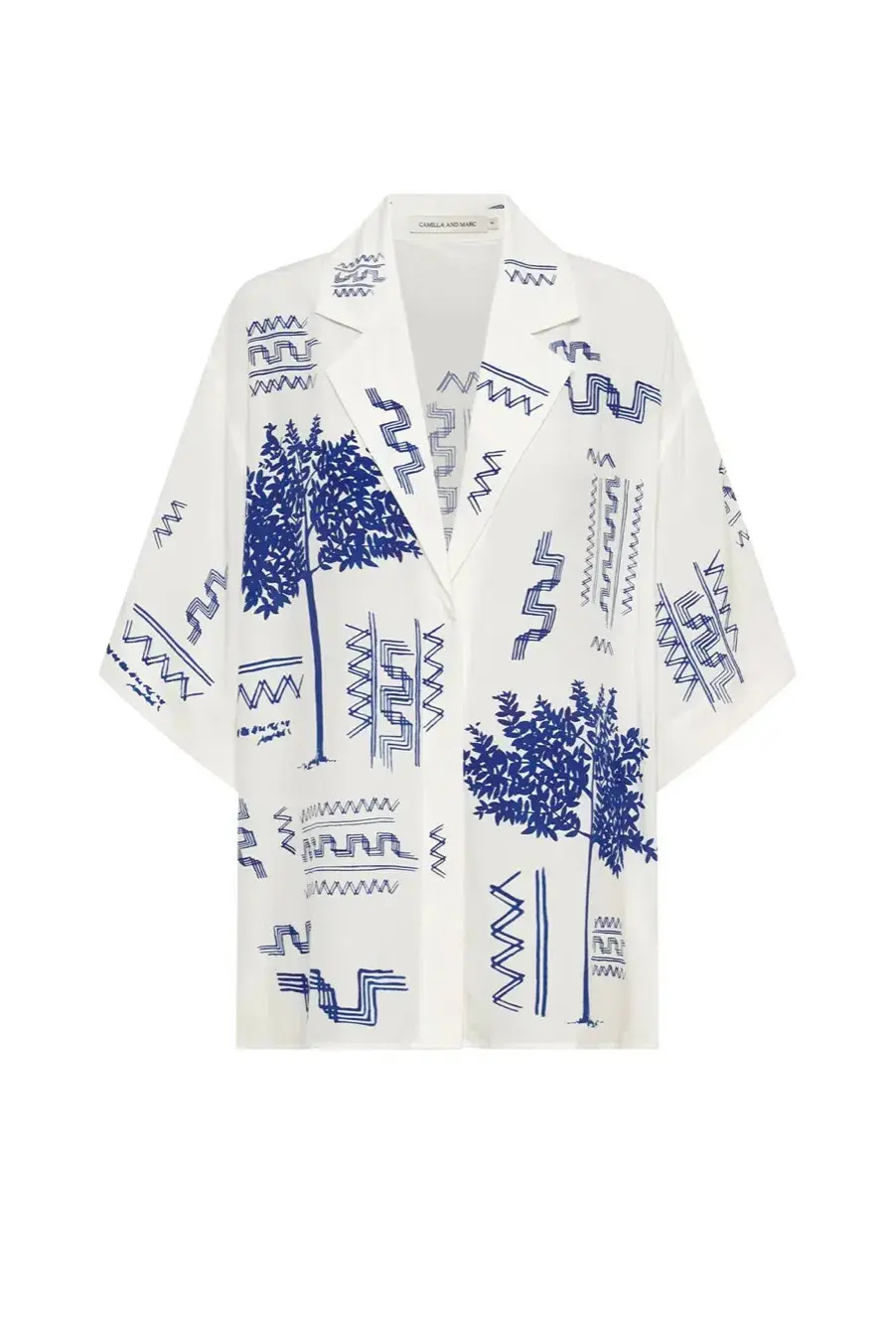 Camilla and Marc Cassia Shirt AU 8 and Pant AU 10 in Blue for rent on The Volte - main image