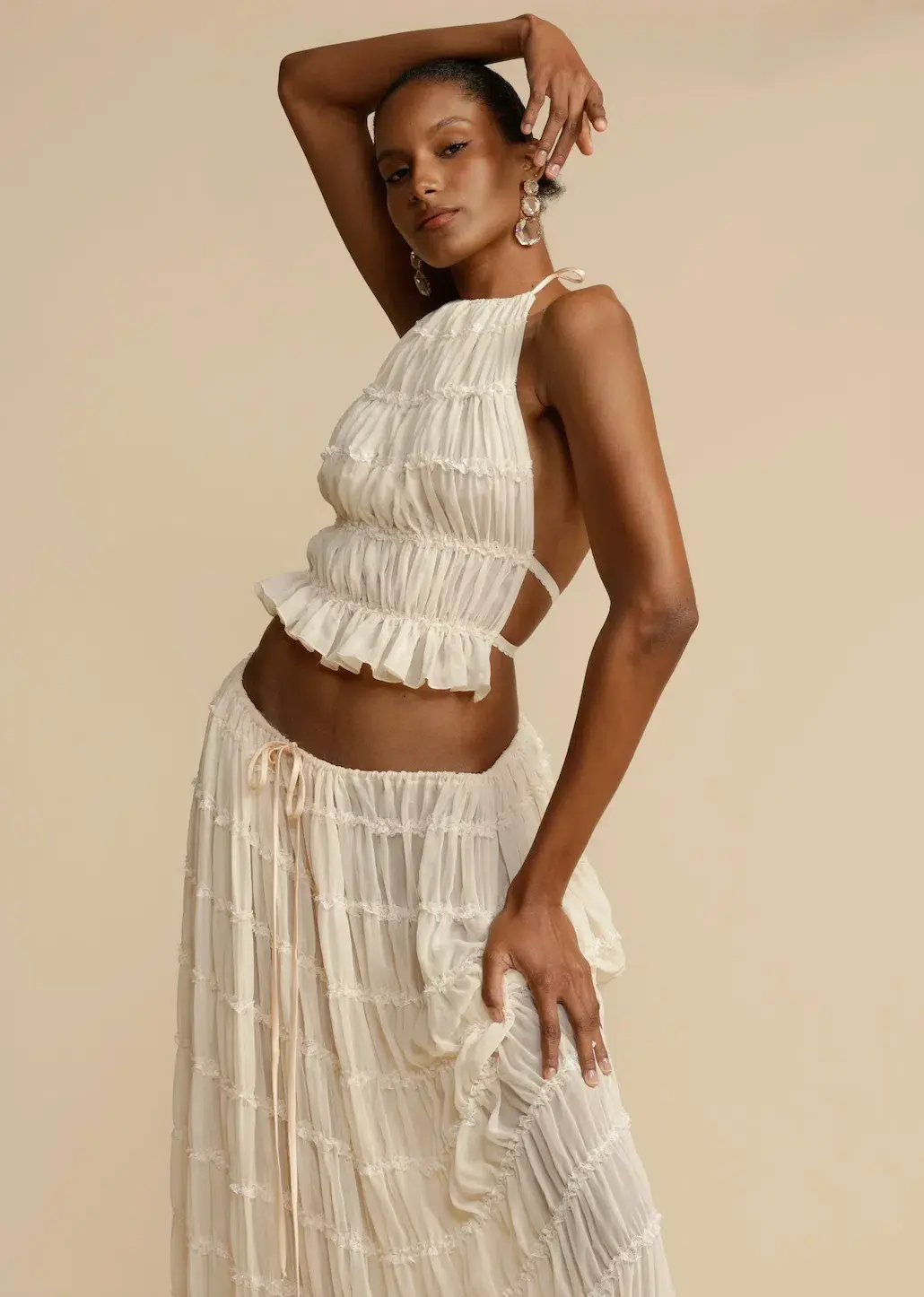 Arcina Ori Juliette Top and Skirt Cream Size S / AU 6-8 - Image 16