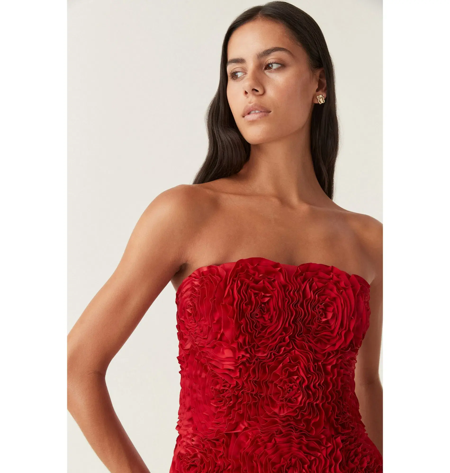 Aje Gazer Rosette Mini Dress Scarlet Red Size AU 4 - Image 3