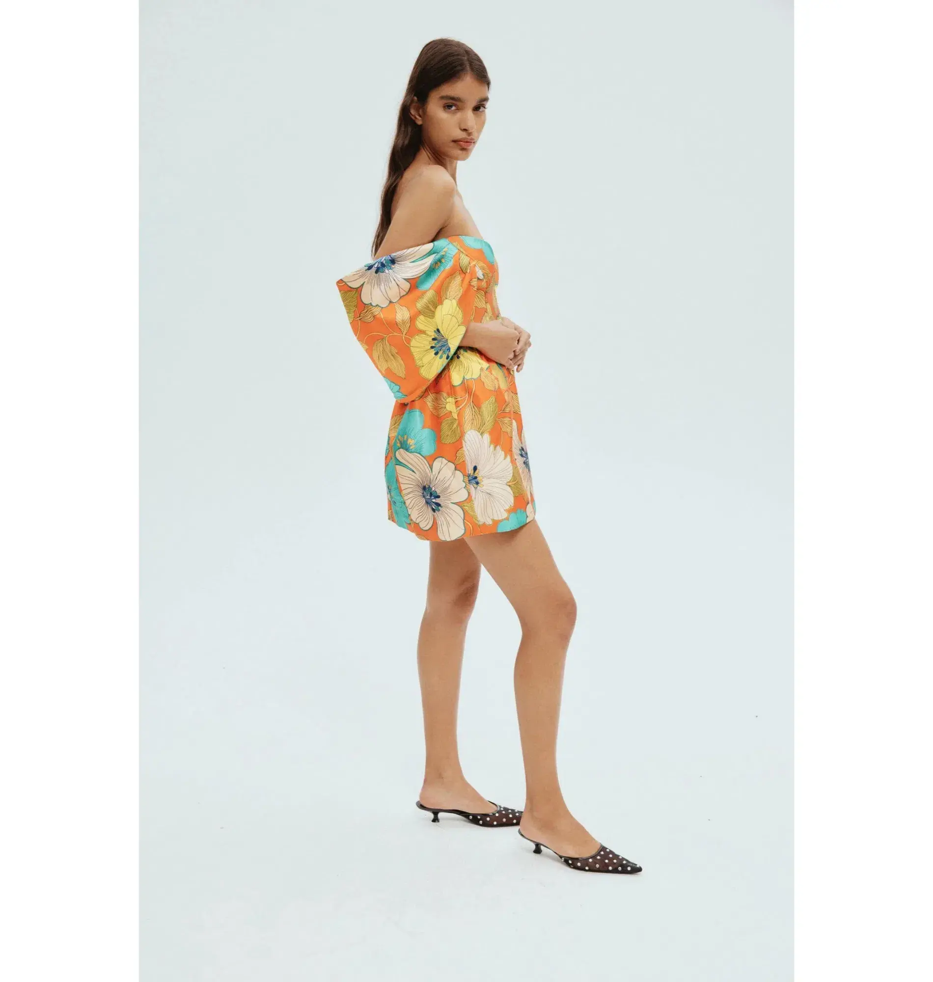 Alemais Piato Sculpt Mini Dress in Floral Size AU 10 - Image 3