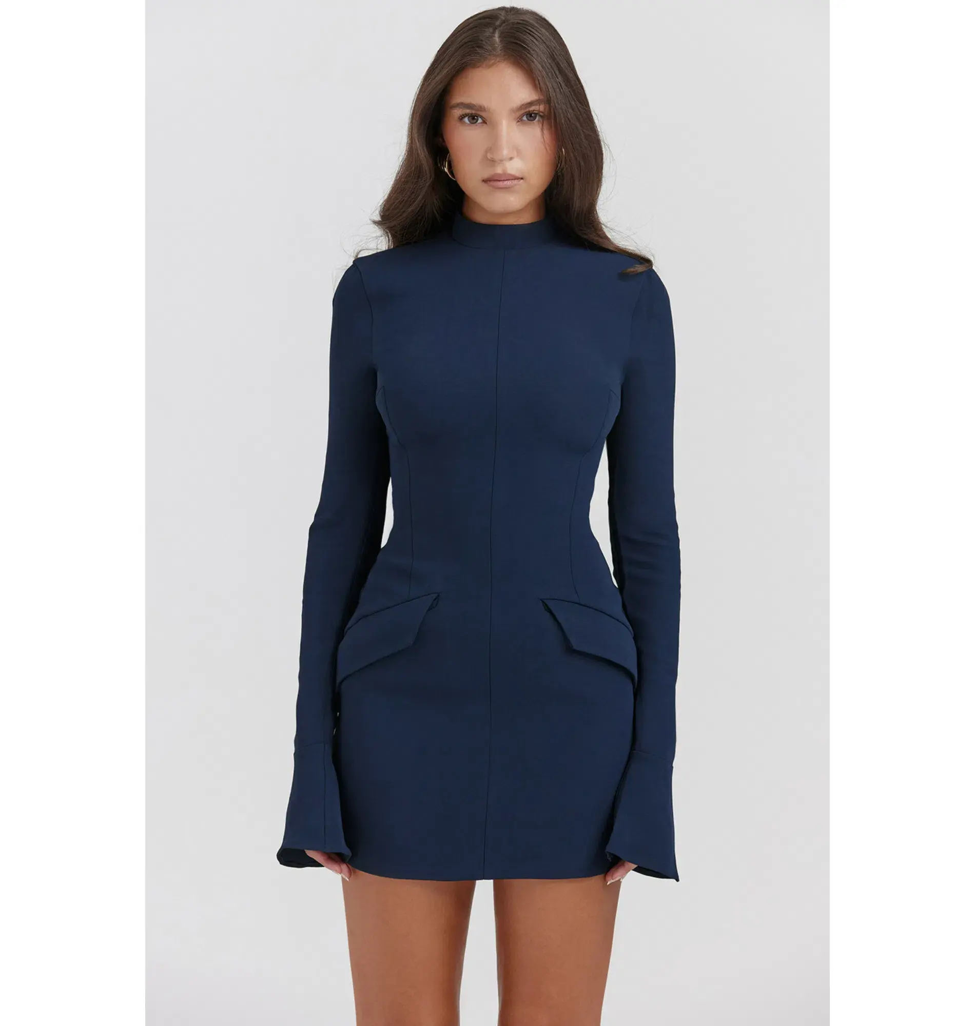 House of CB Mahalia Mini Dress Navy Size AU 4 - Image 2