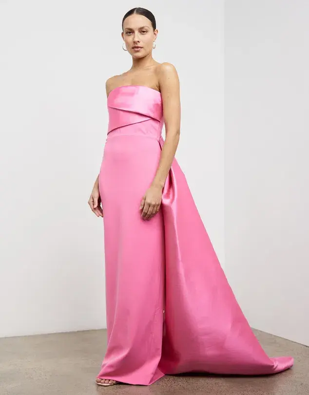 Solace London The Kinsley Gown Pink Size 6 for rent on The Volte - main image