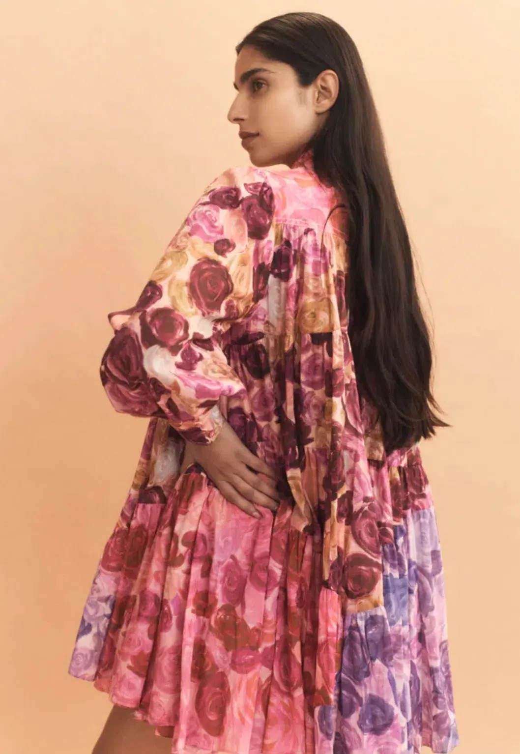 Aje Vision Smock Mini Dress Kaleidoscope Rose Size 16 - Image 5