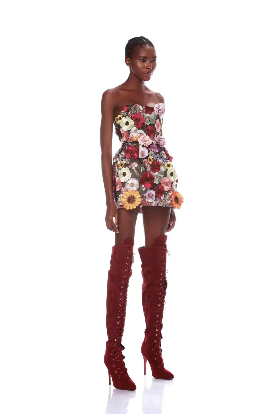 Bronx and Banco Bouquet Maraya Mini Dress Black Floral Size S / AU 8 - Image 2