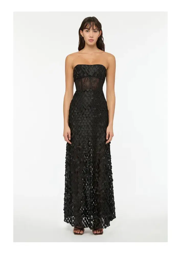 Manning Cartell Supreme Extreme Strapless Gown Black Size 8 - Image 1