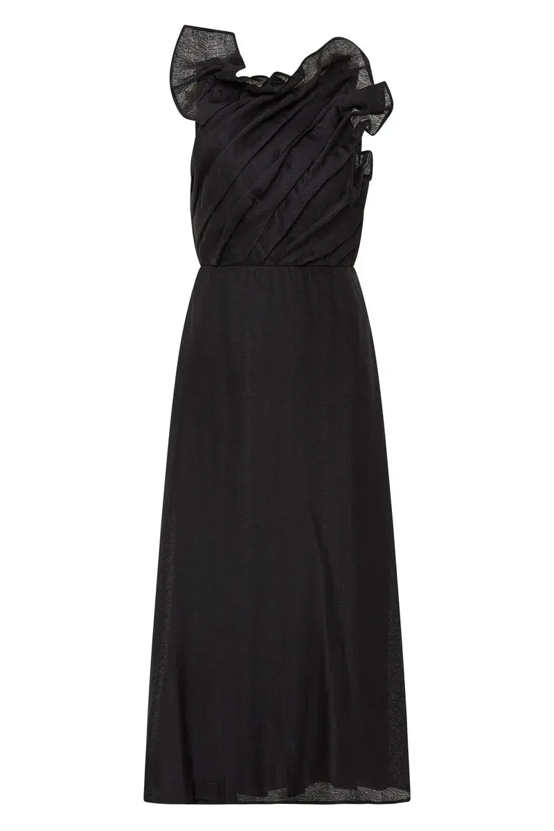 Aje Genesis Midi Dress Black Size 14 - Image 3