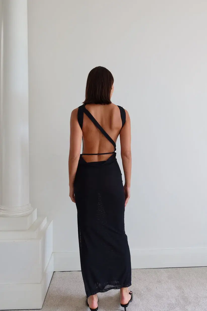 She is Olla Luelle Maxi Dress Black Size S / AU 8 - Image 3