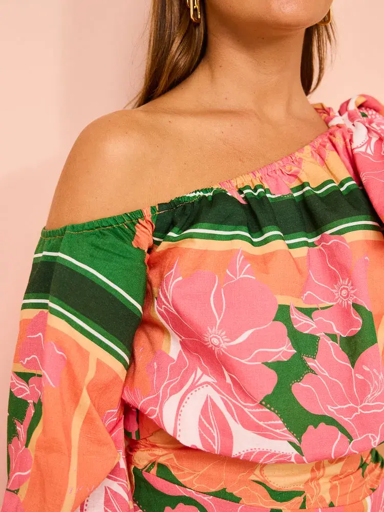 By Nicola Rosa Mini Dress Multi Print Size 14 - Image 4