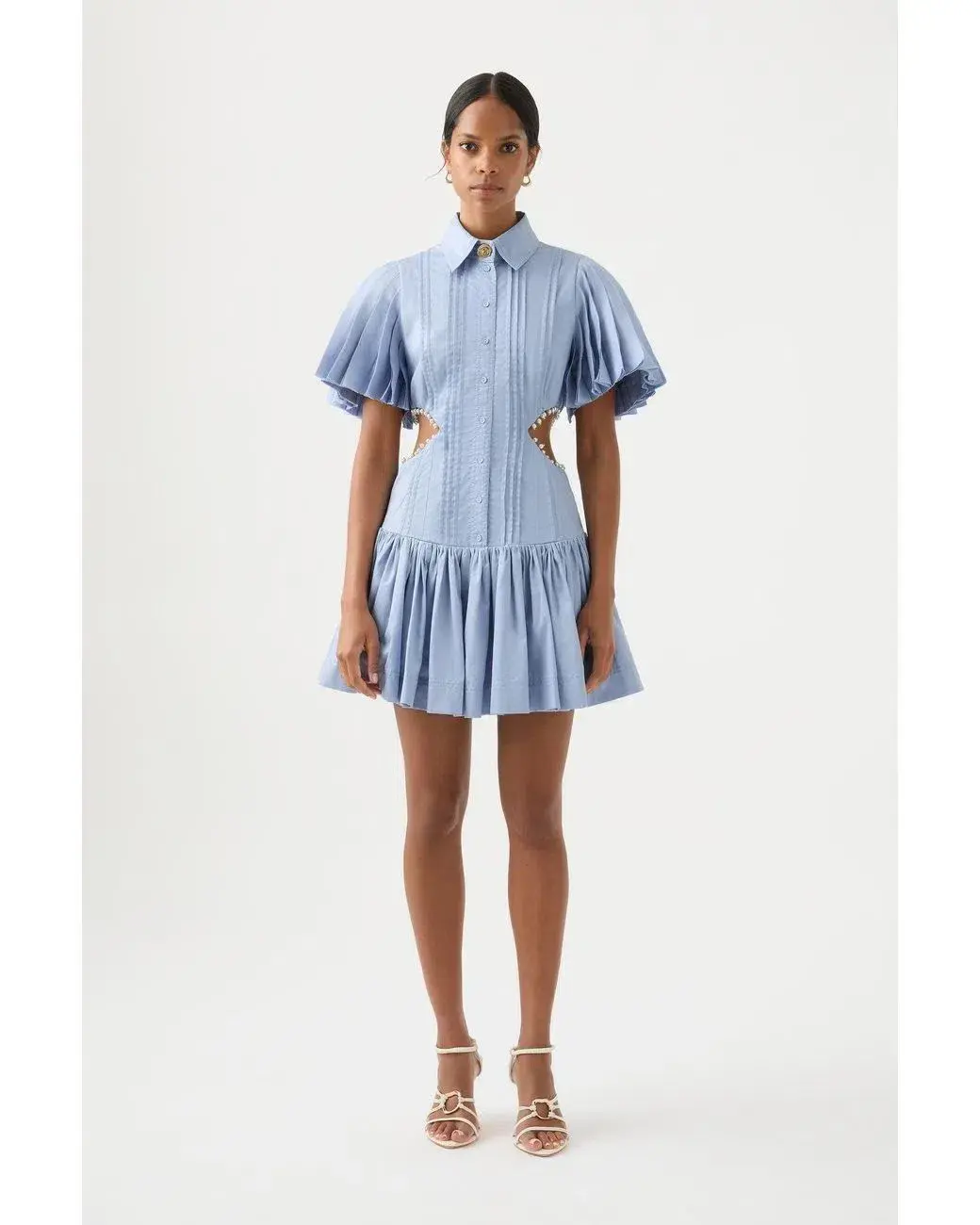 Aje Mythos Dress Blue Size 10 - Image 1