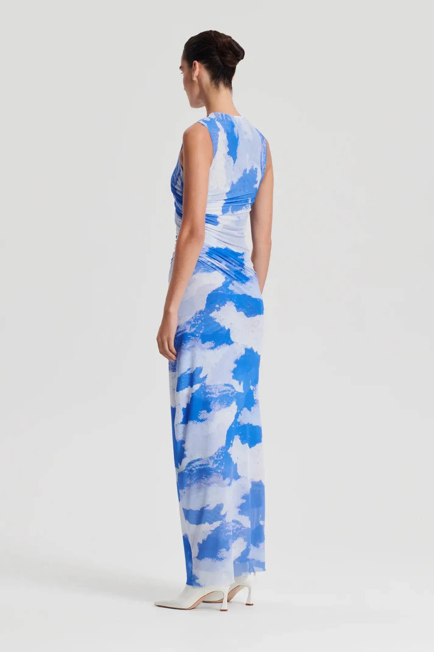 Scanlan Theodore Italian Cloud Print Dress Print Size 8  - Image 3