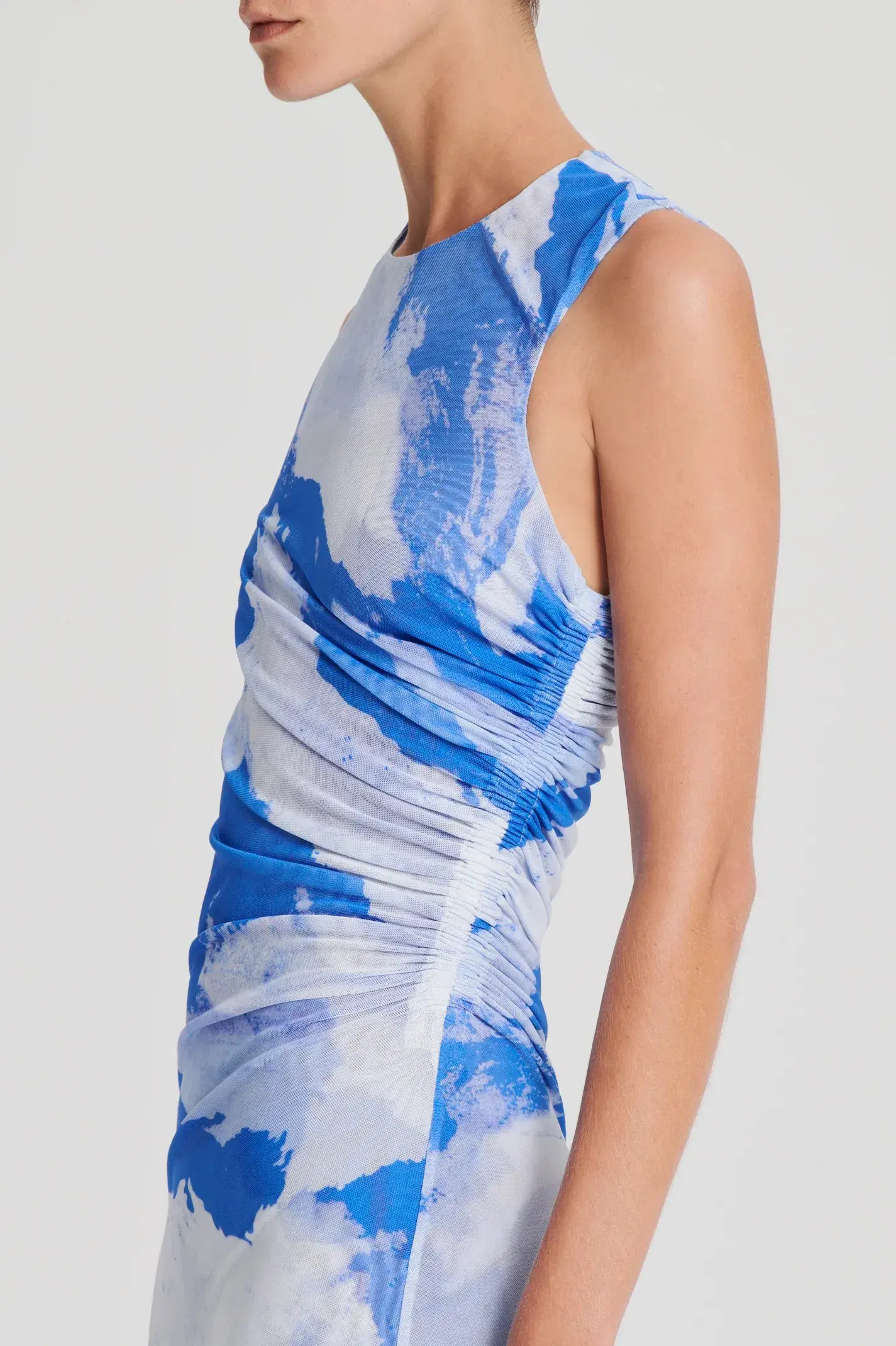 Scanlan Theodore Italian Cloud Print Dress Print Size 10 - Image 3