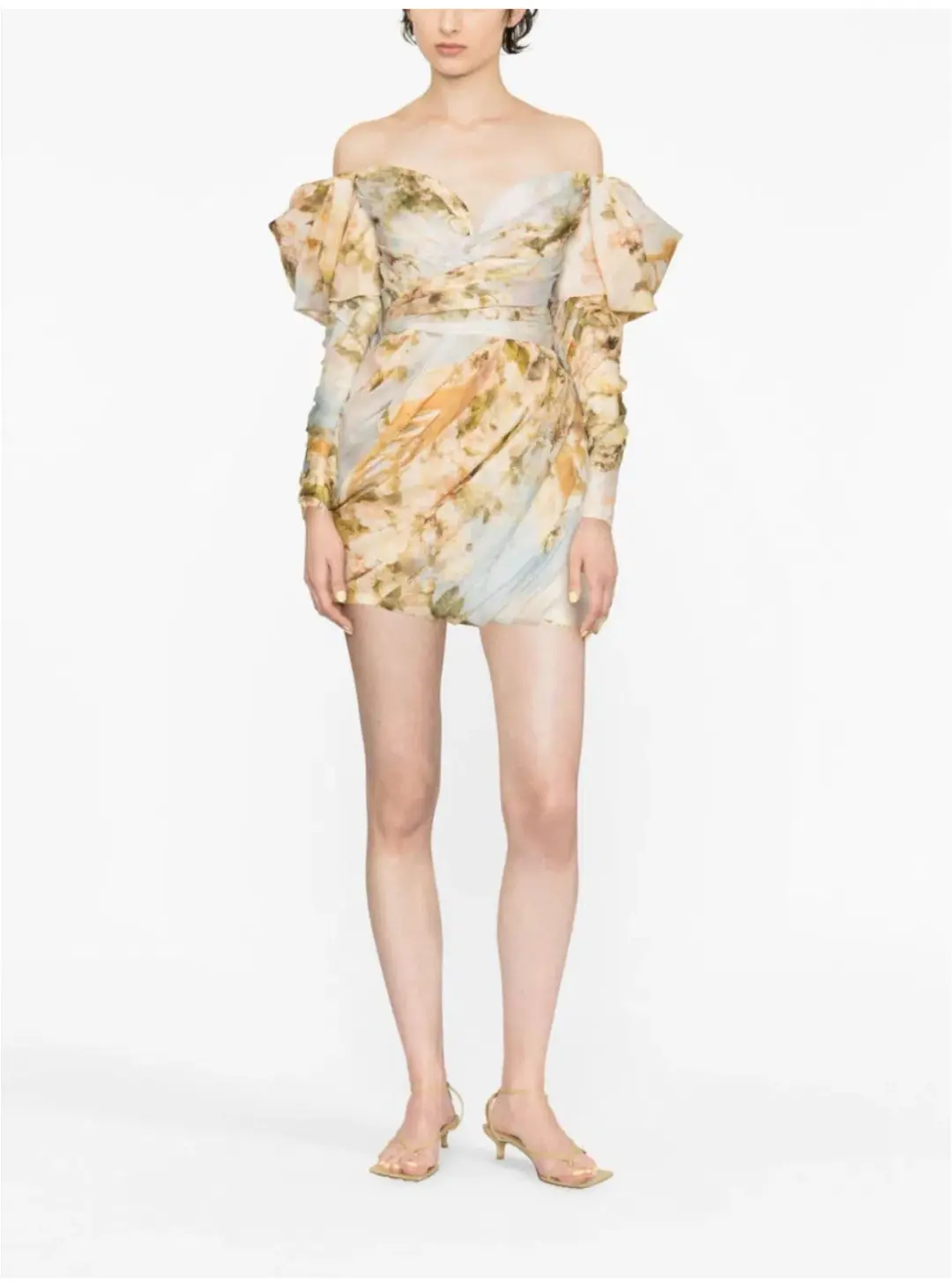 Zimmermann Luminosity Drape Dress Print Size 10 for rent on The Volte - main image
