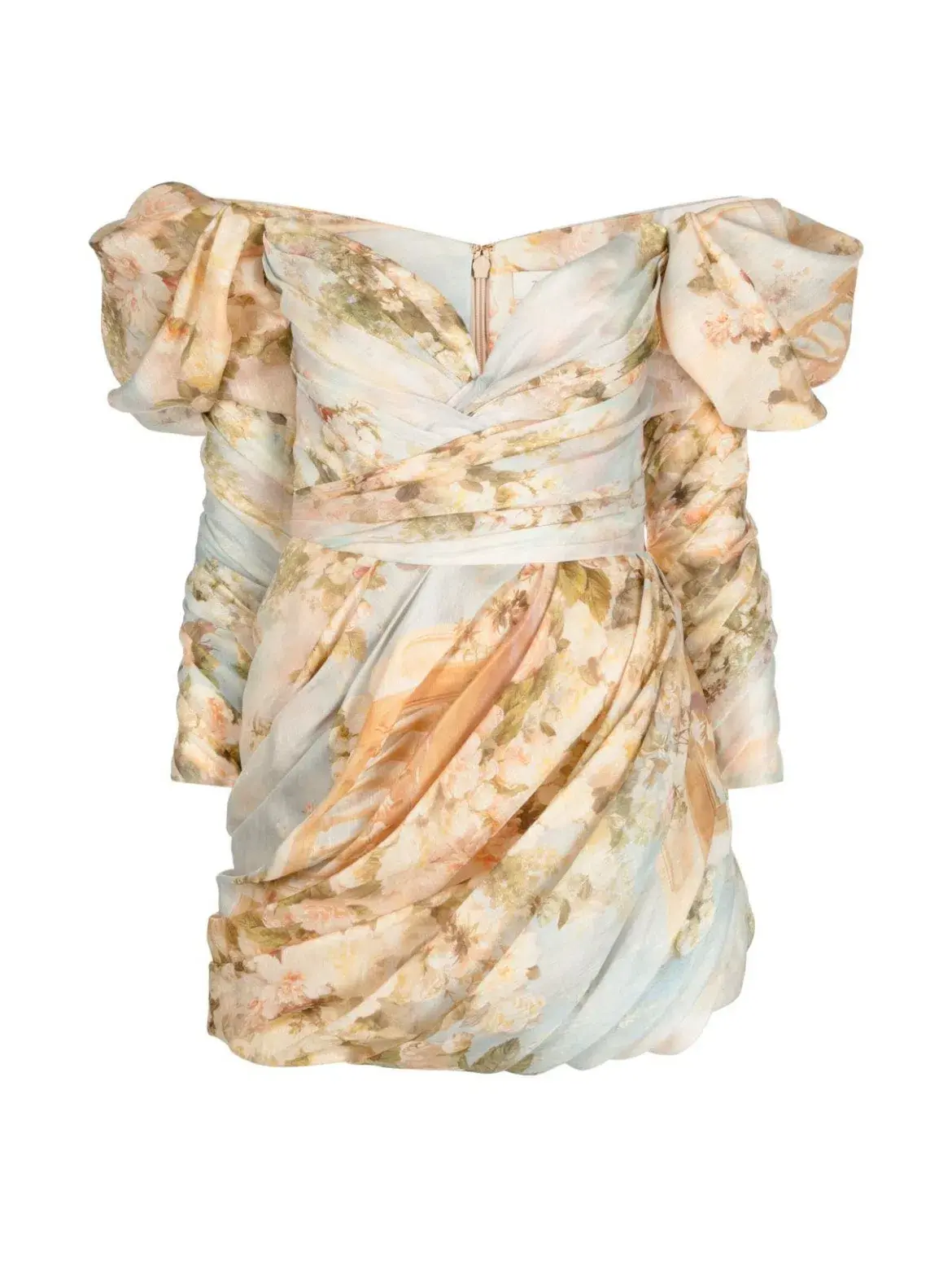 Zimmermann Luminosity Drape Dress Print Size 10 - Image 7