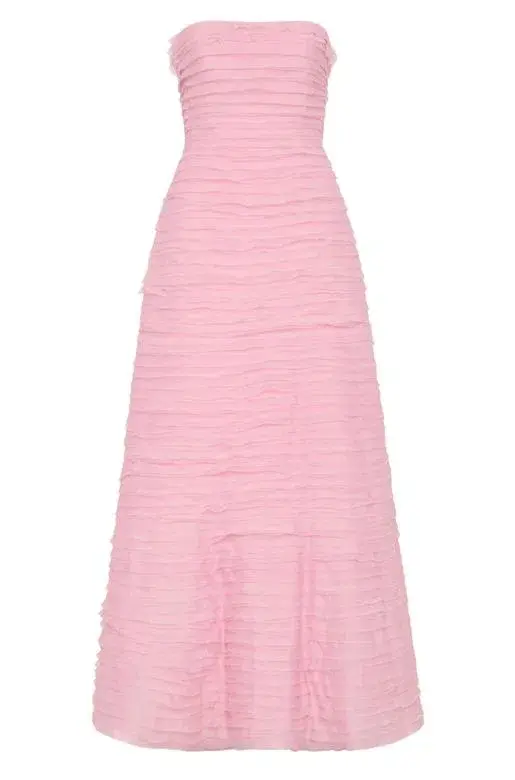 Aje Soundscape Maxi Dress in Chalk Pink Size 8 - Image 8