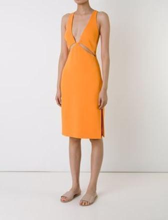 Dion Lee Puncture Dress Orange Size 8 - Image 1