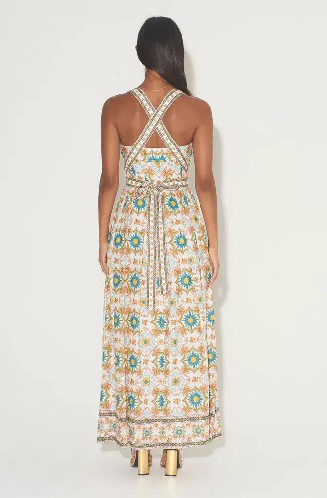 Hansen & Gretel Tulsa Maxi Dress Mosaic Print Size S / AU 8 for rent on The Volte - main image