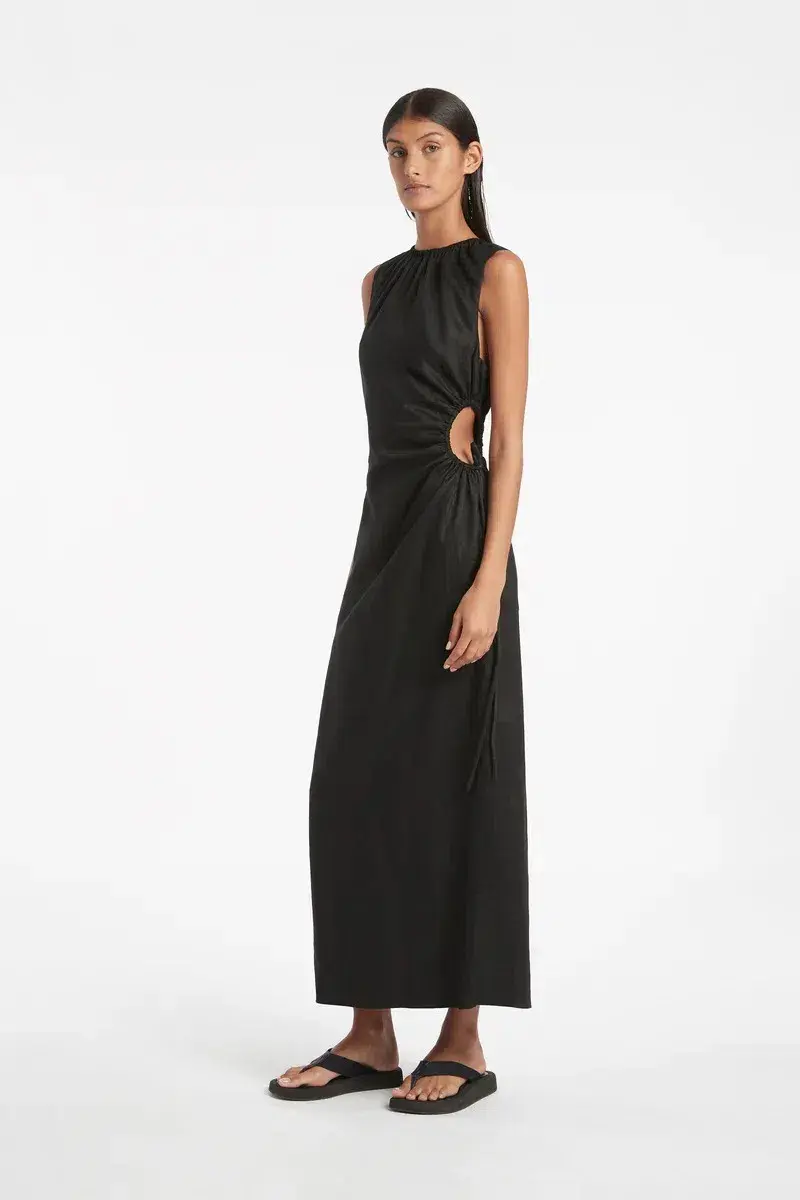 Sir the Label Blanche Cut Out Dress in Black Size 2 / AU 10 for rent on The Volte - main image
