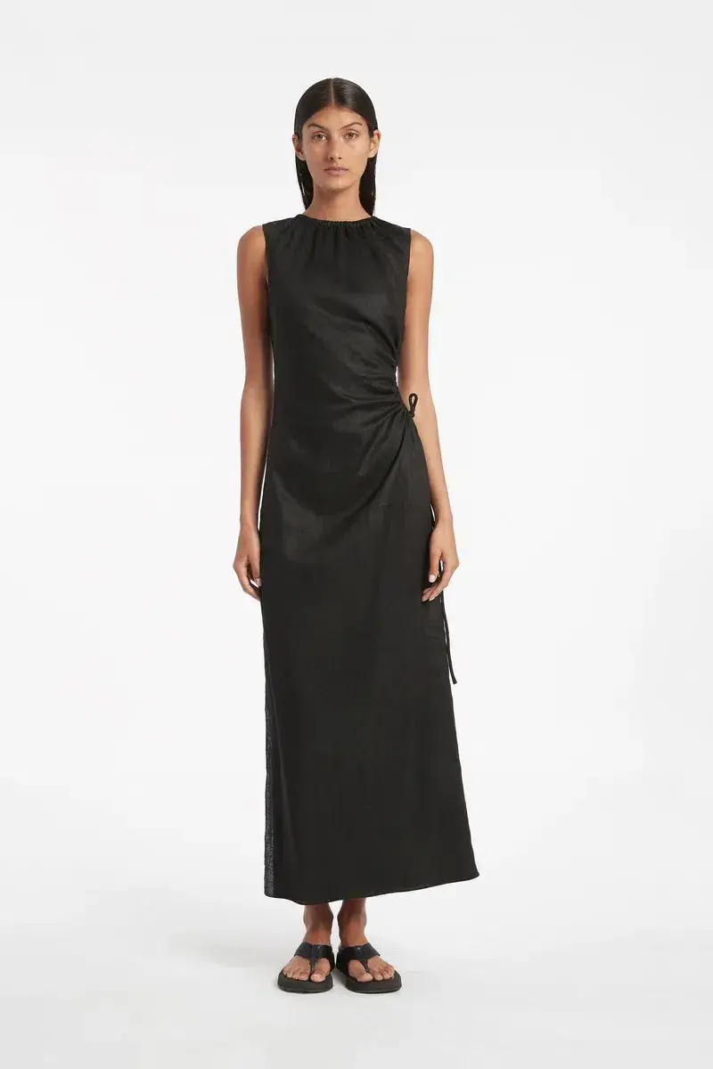 Sir the Label Blanche Cut Out Dress in Black Size 2 / AU 10 for rent on The Volte - main image