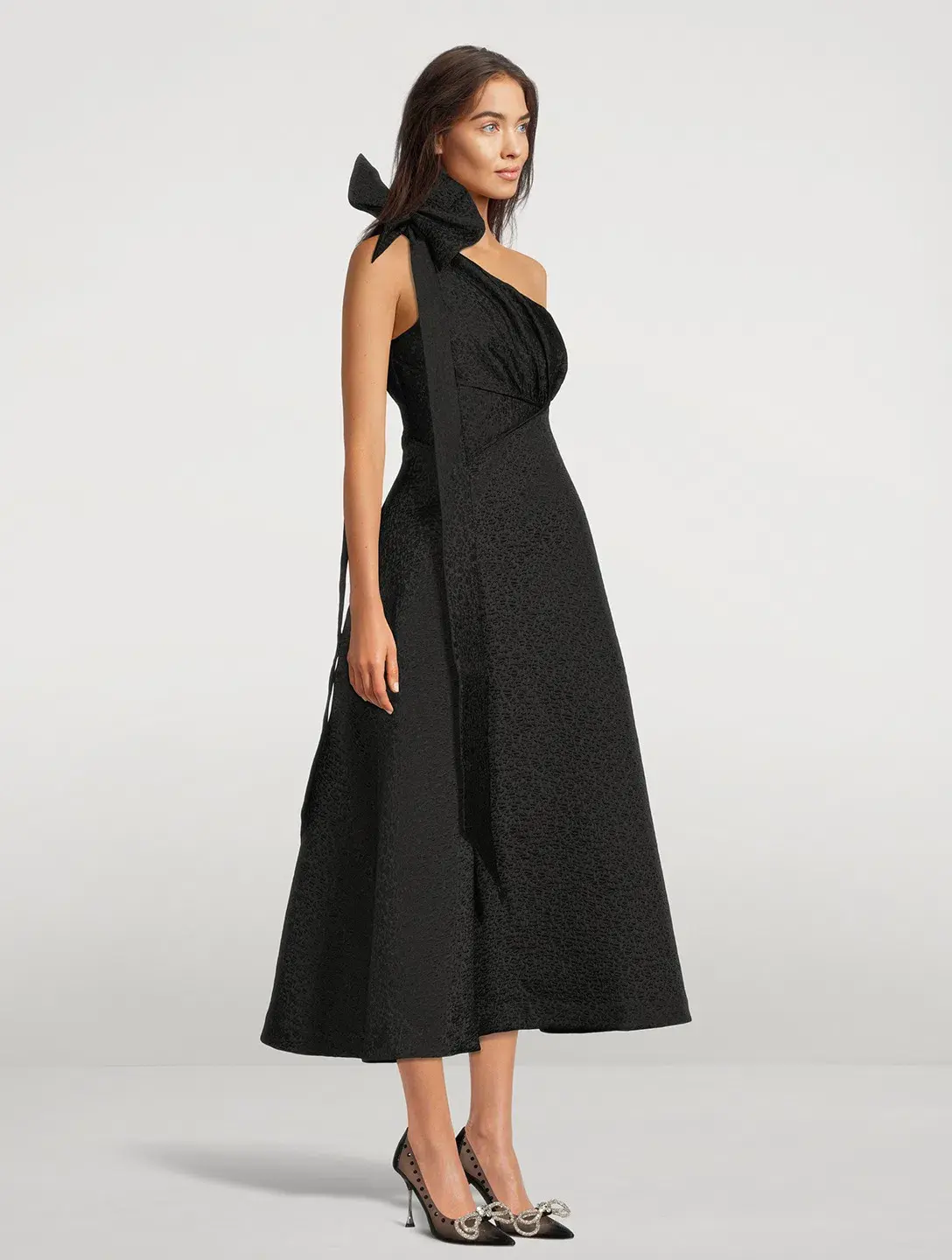 Rachel Gilbert Malea Midi Dress Black Size 8 - Image 2