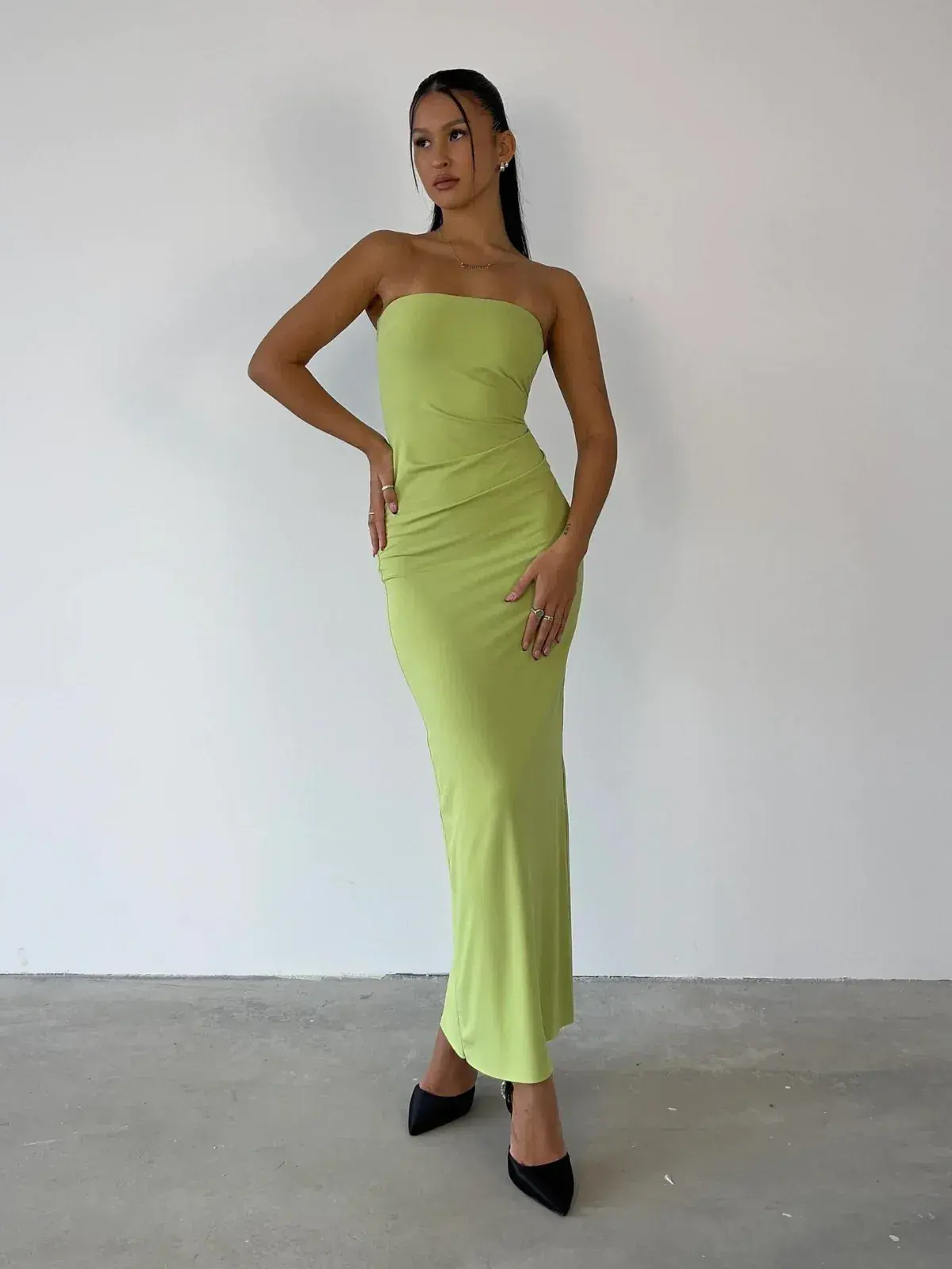 Bec & Bridge Myla Strapless Dress Lime Green Size 10 - Image 1