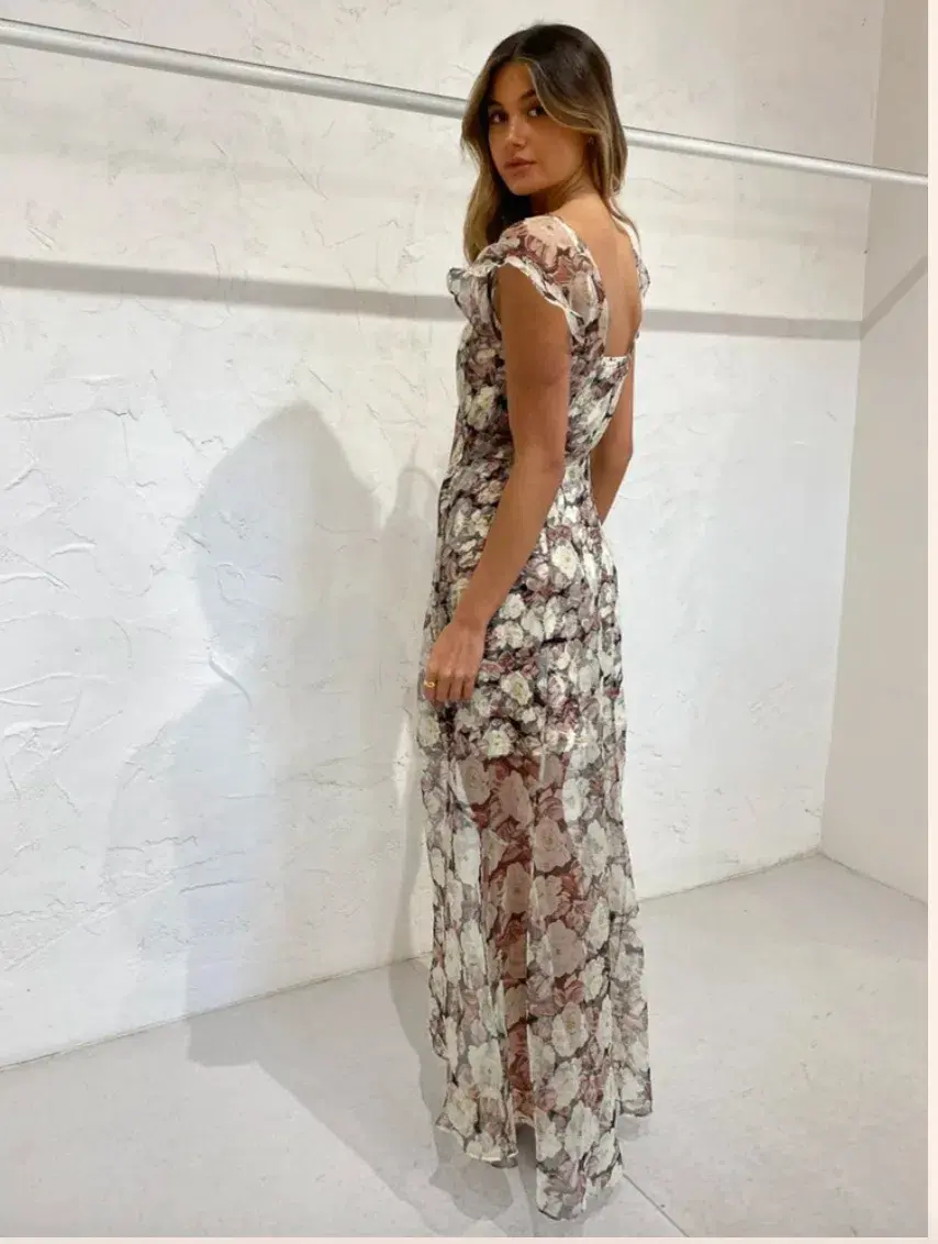 Sir the Label Sofia Low Back Gown in Vivienne Print Size 0 / AU 6 - Image 2