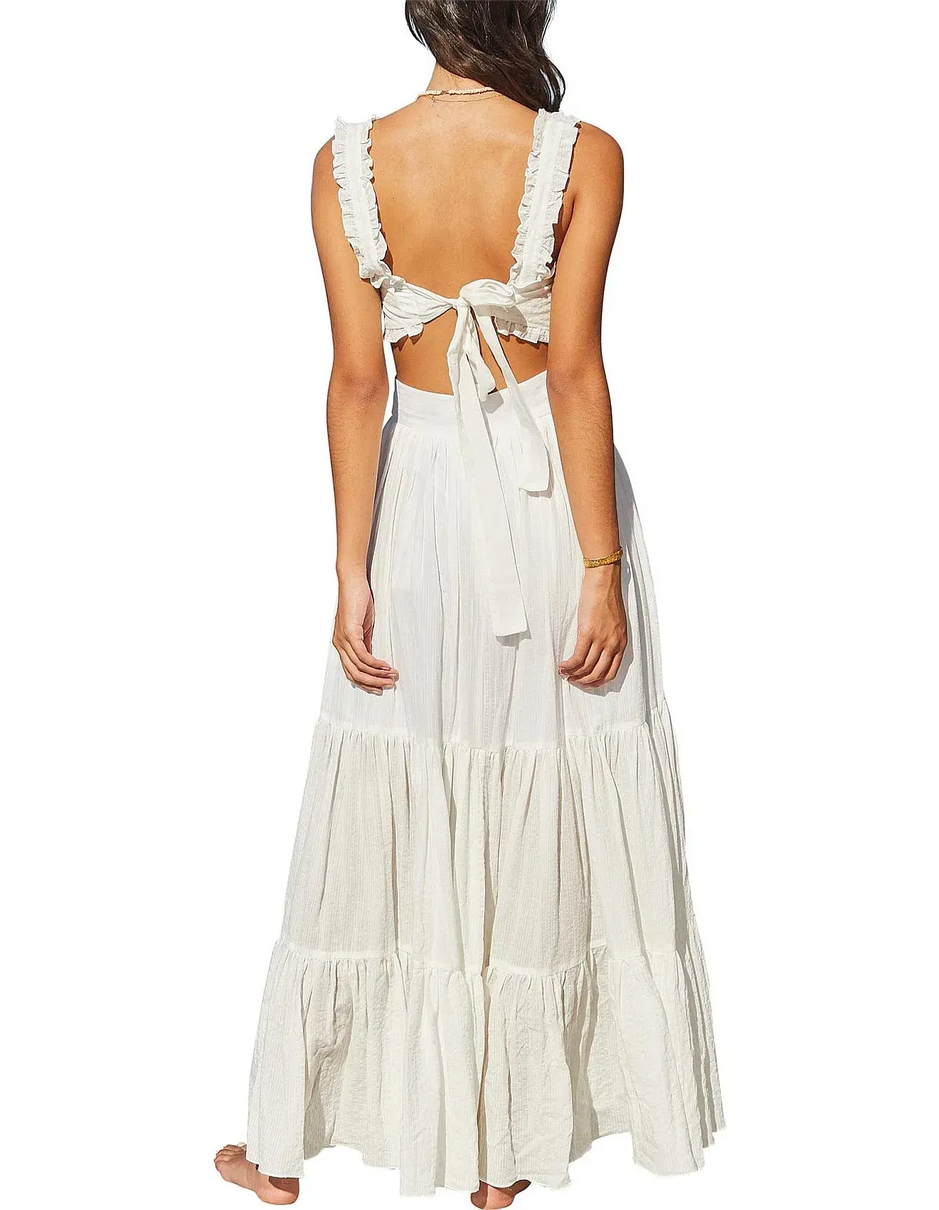 Bec & Bridge Koa Top Size 8 and Skirt Size 6 Set White  - Image 5