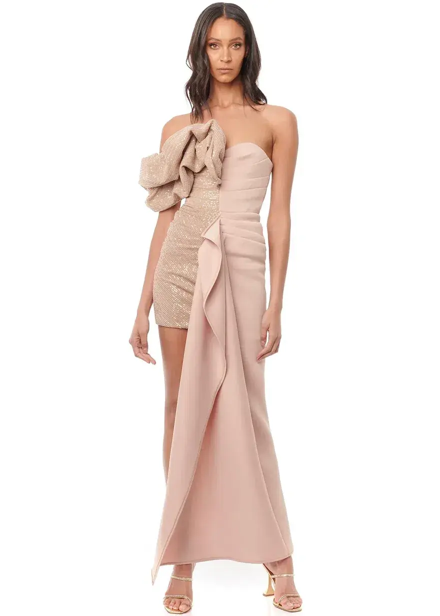 Eliya The Label Eveleigh Dress Nude Size M/Au 10 - Image 2