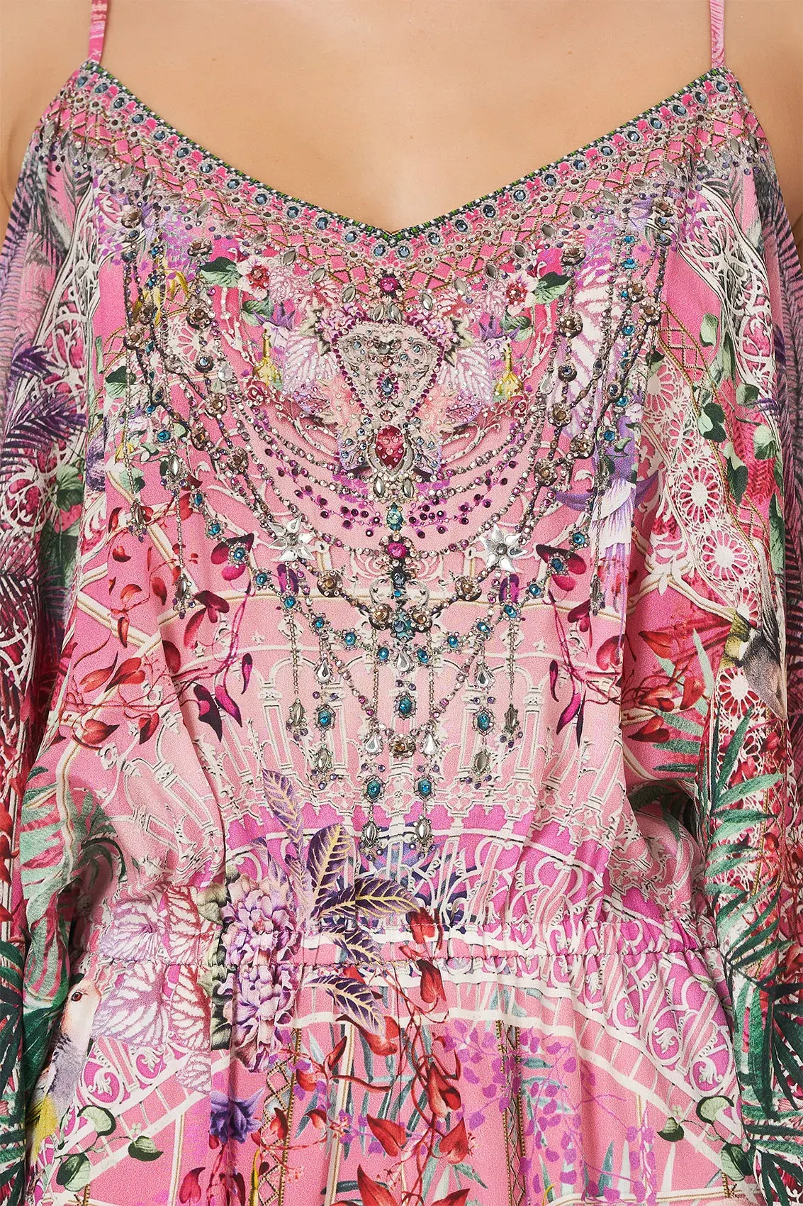 Camilla Drop Shoulder Playsuit Glasshouse Romance Size L /Au 14 - Image 7