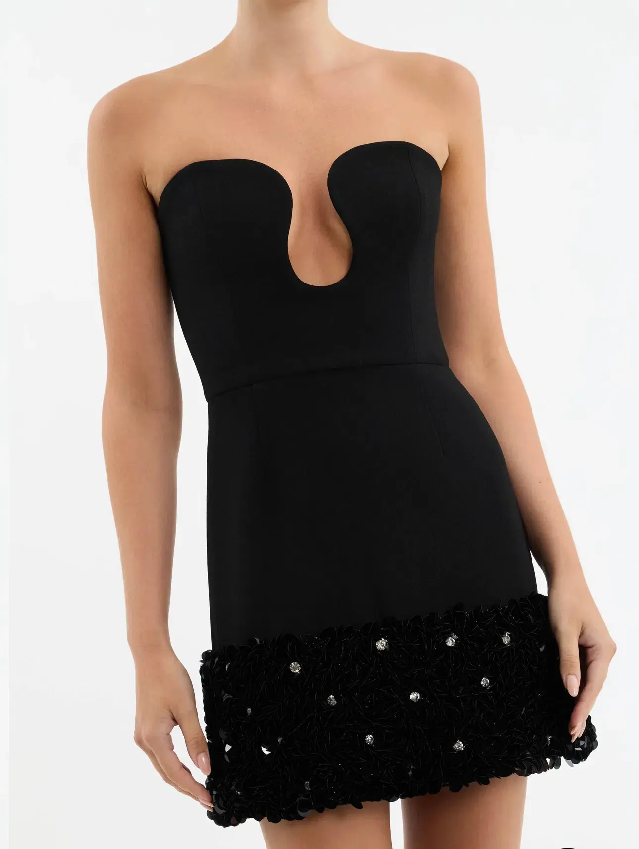 Rebecca Vallance The Elanie Mini Dress Black Size 8  - Image 5