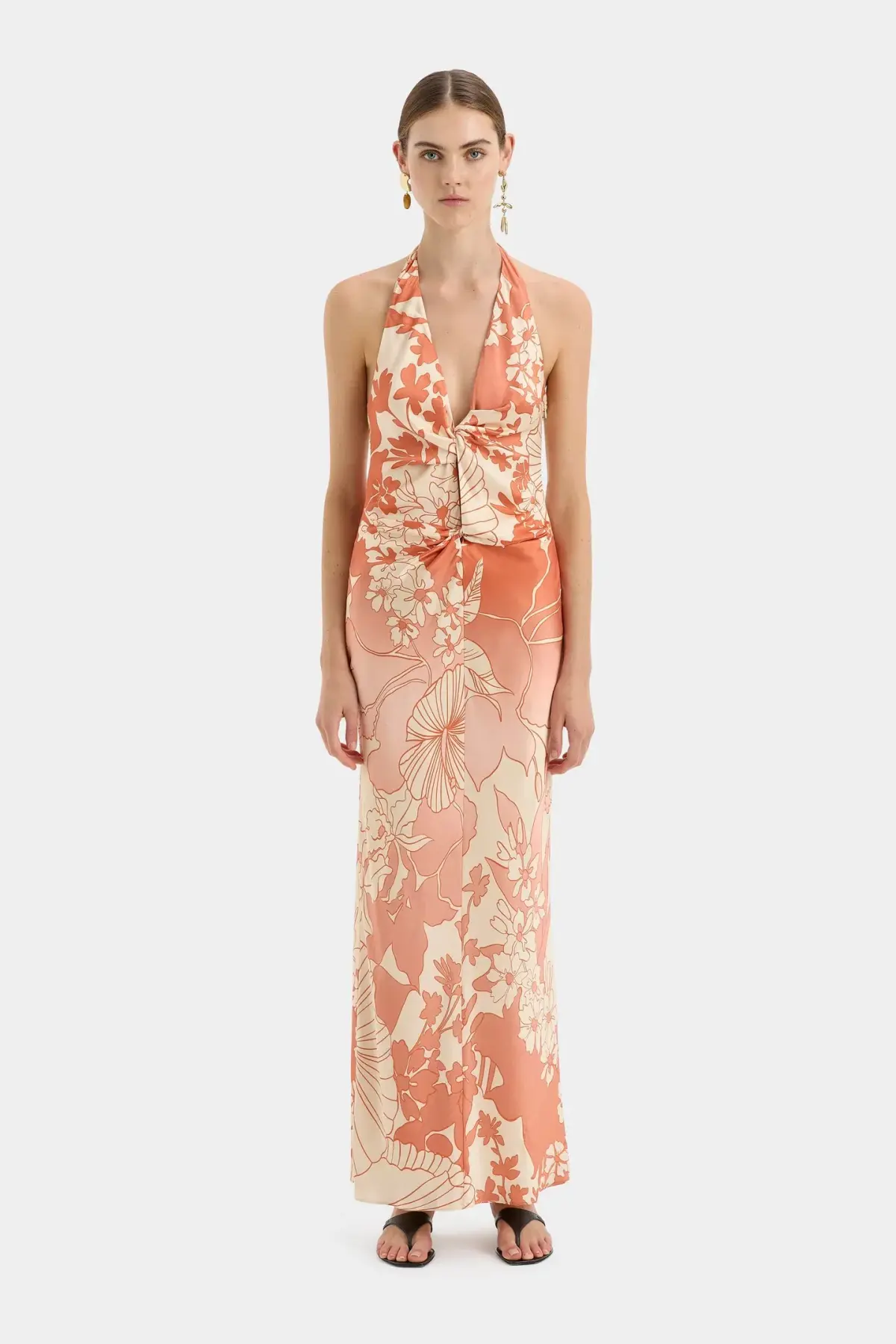 Sir The Label Como Twist Dress Paradiso Print Size 8 - Image 1