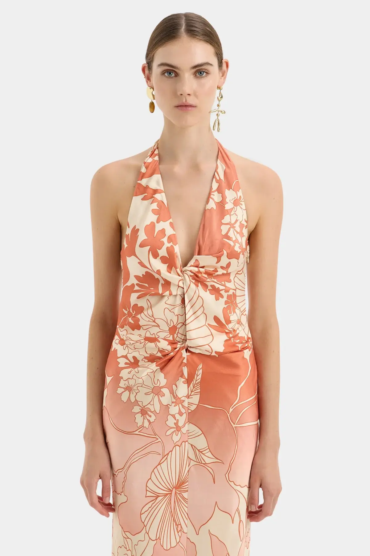Sir The Label Como Twist Dress Paradiso Print Size 8 - Image 3
